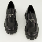 Mocassins Mocassins Monolith Prada Noir Homme