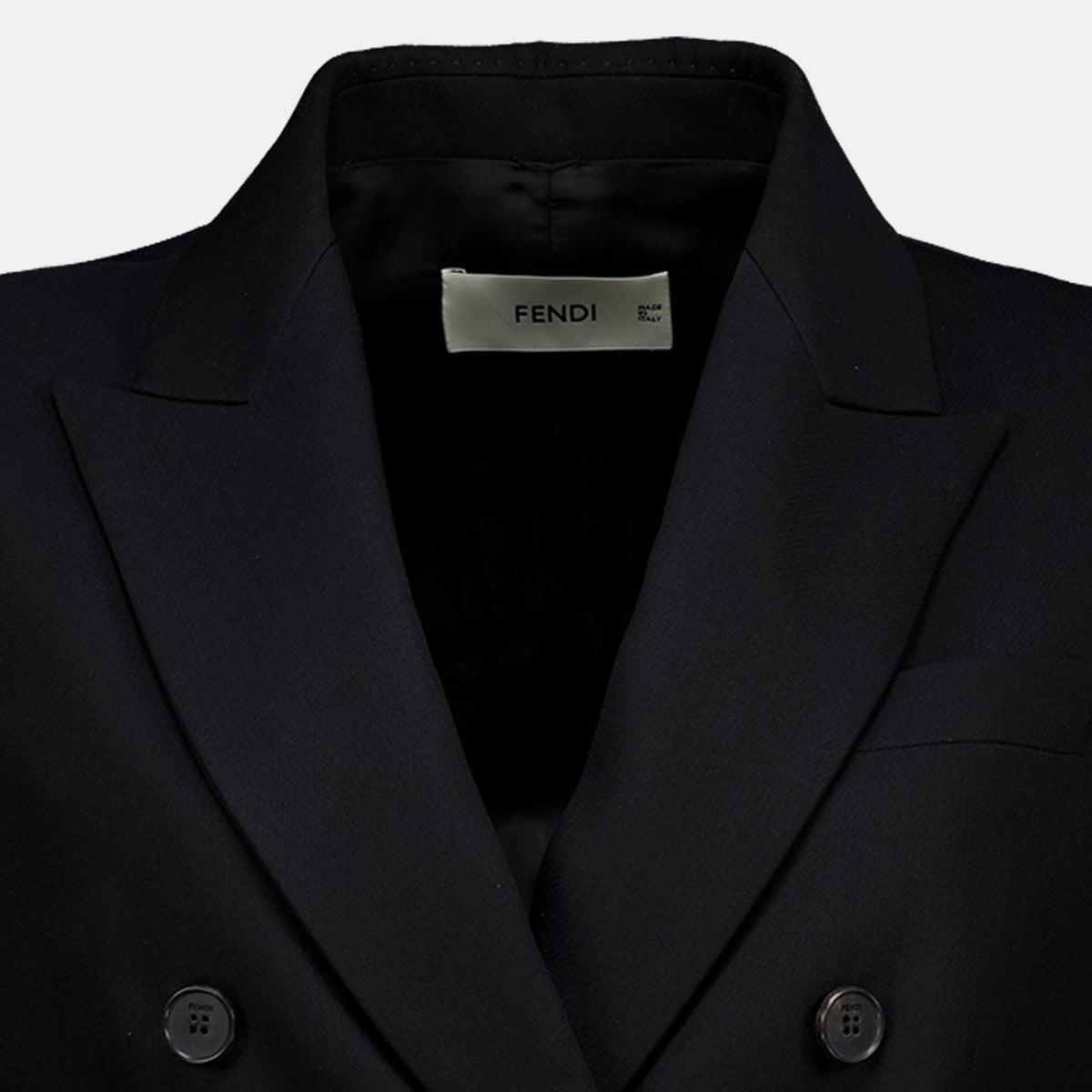 Robes Robe manteau noire Fendi Noir Femme
