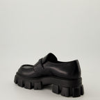 Mocassins Mocassins Monolith Prada Noir Homme