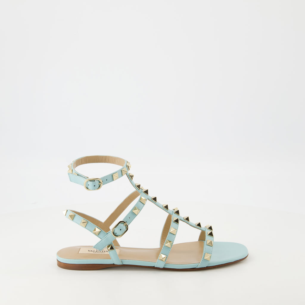 Sapatos abertos Sandálias Rockstud Valentino Garavani Azul Femme
