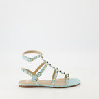 Sapatos abertos Sandálias Rockstud Valentino Garavani Azul Femme