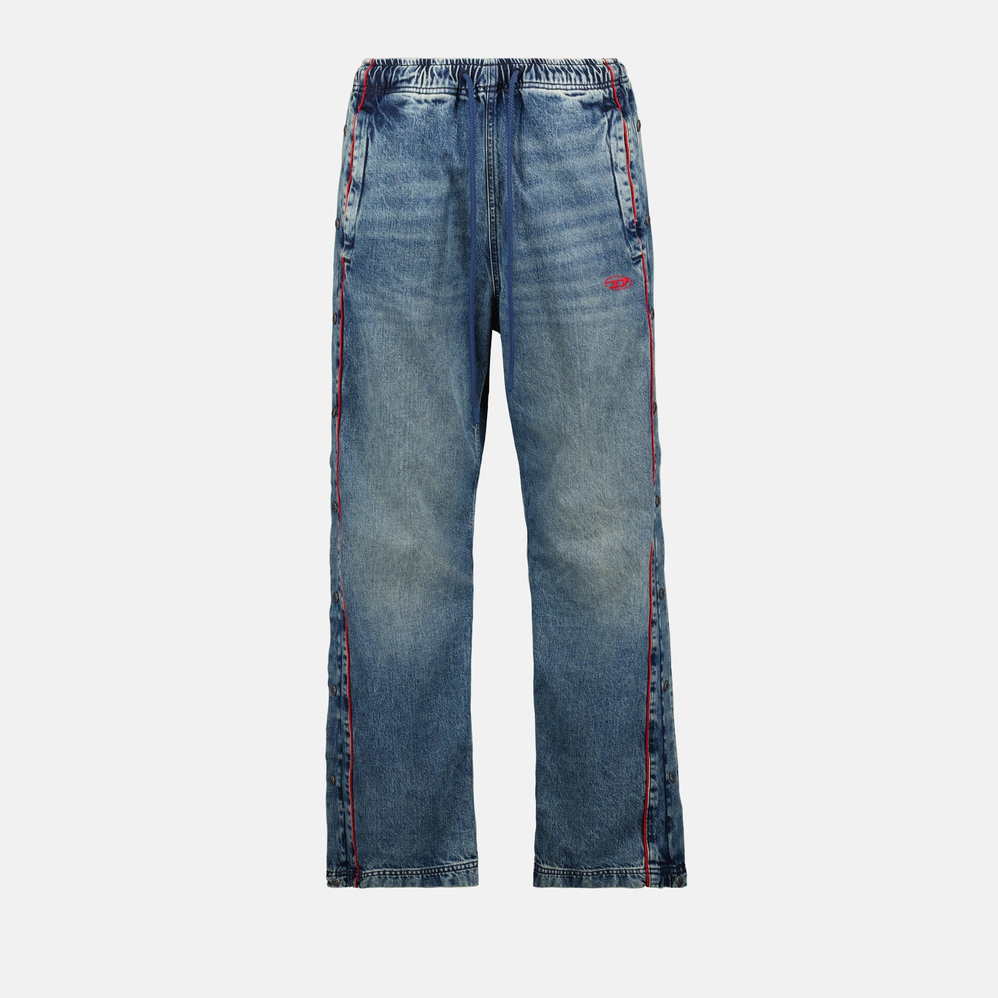 Pantalons Jean à pressions D-Axfor Diesel Bleu Unisexe
