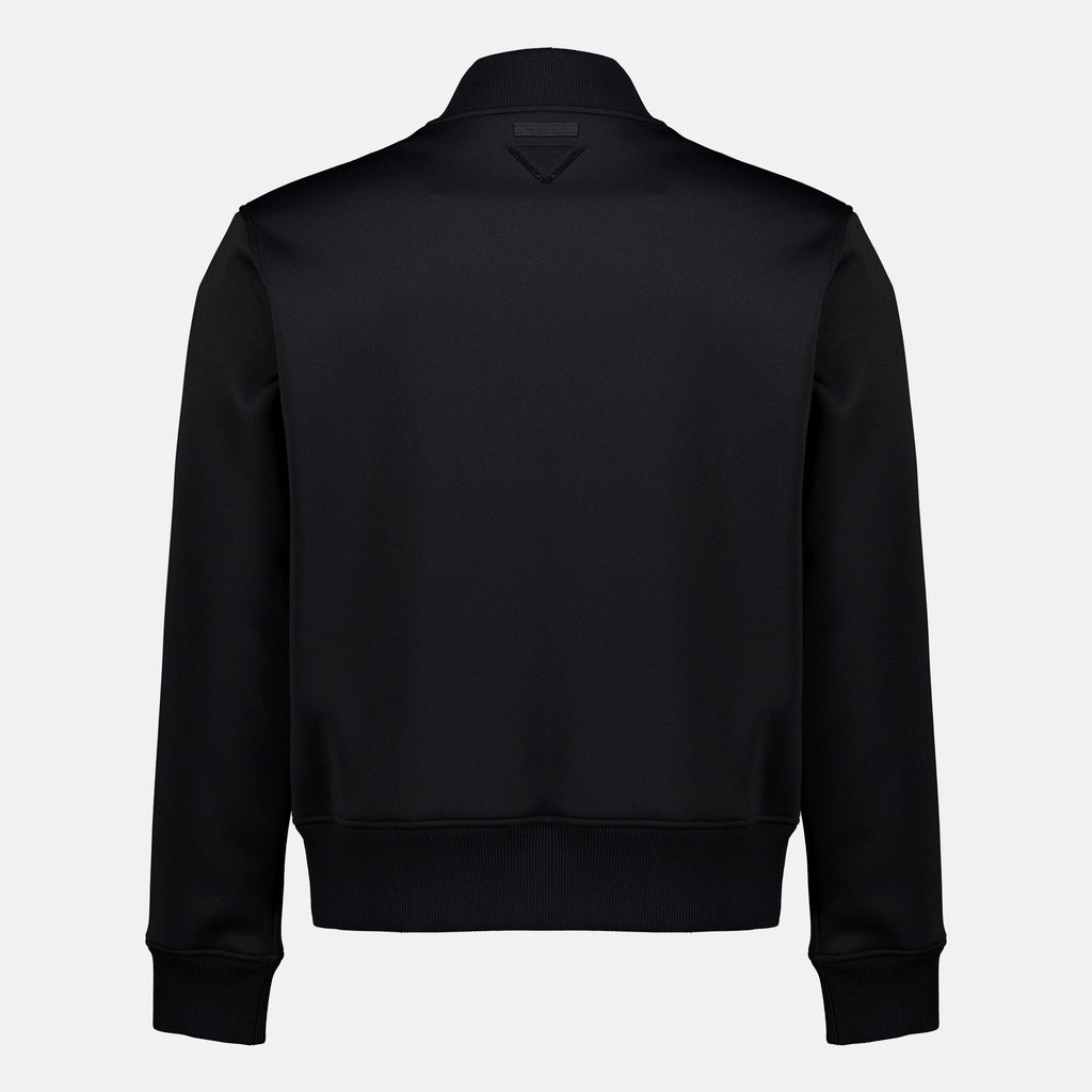Vestes 블랙 패브릭 재킷 Prada Noir Homme