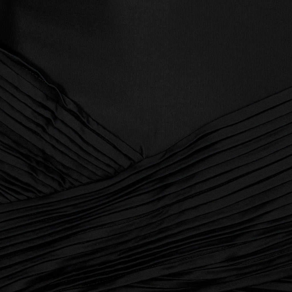 Robes Abito Nero Arricciato Rabanne Noir Femme