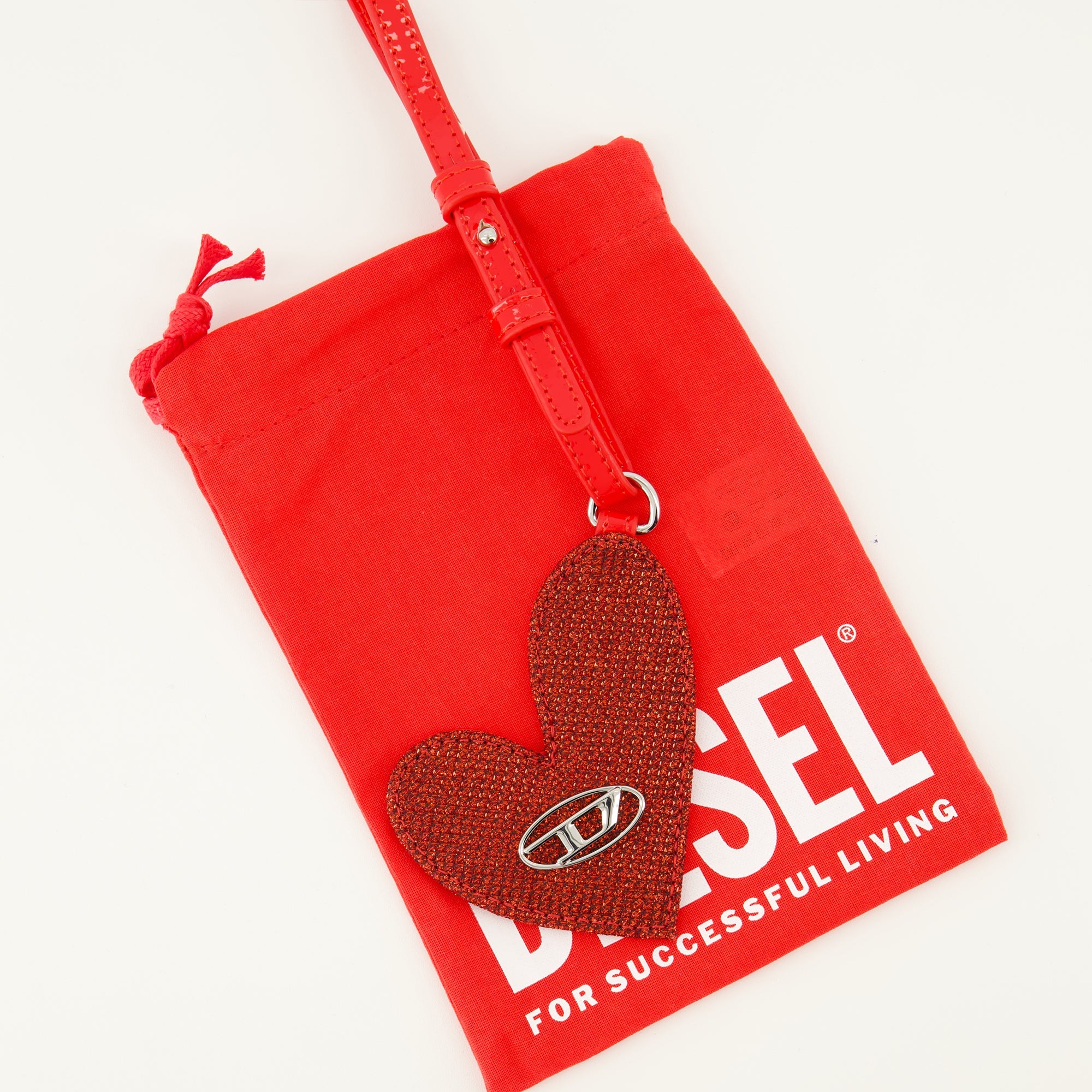 記事の画像 ディーゼルの女性用プレイミラーレッドストーンキーホルダー - 2026年春夏 - 詳細ビュー_3