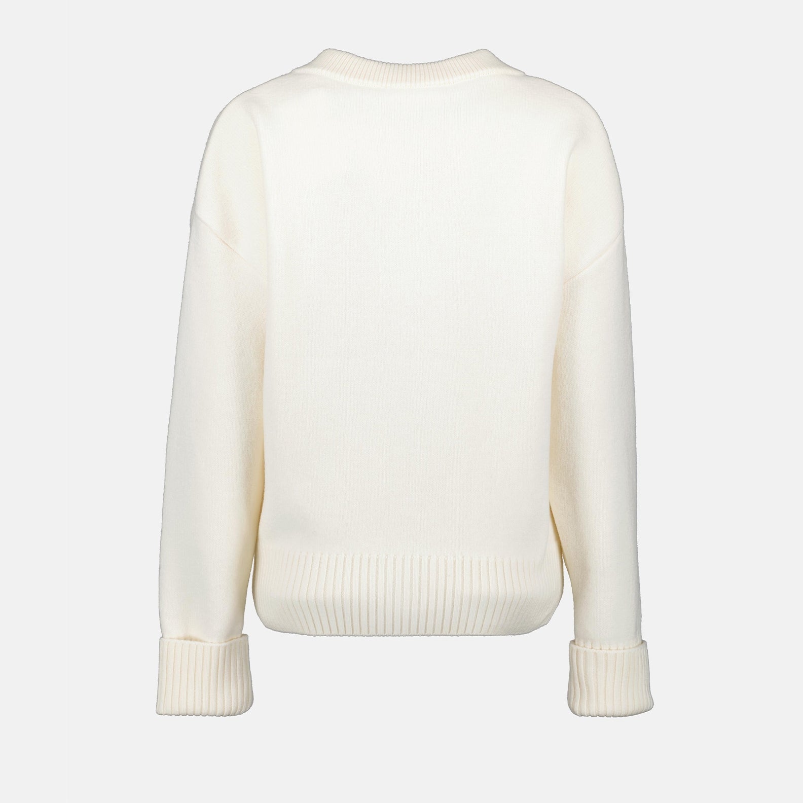 Maille Cardigan Ami de Coeur oversize Ami PARIS Blanc Unisexe