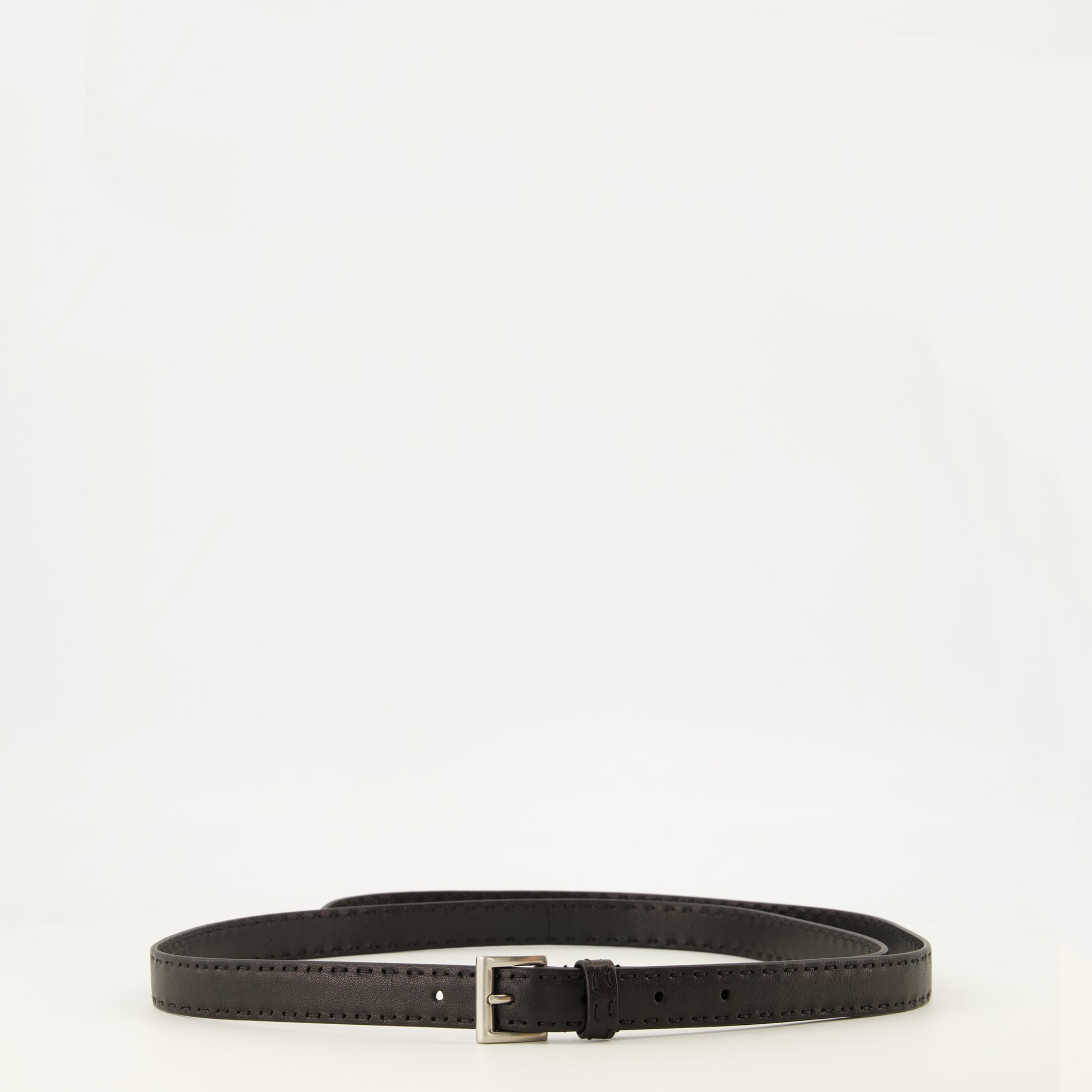 Ceintures ブラック ナッパ レザー ベルト Prada Noir Femme