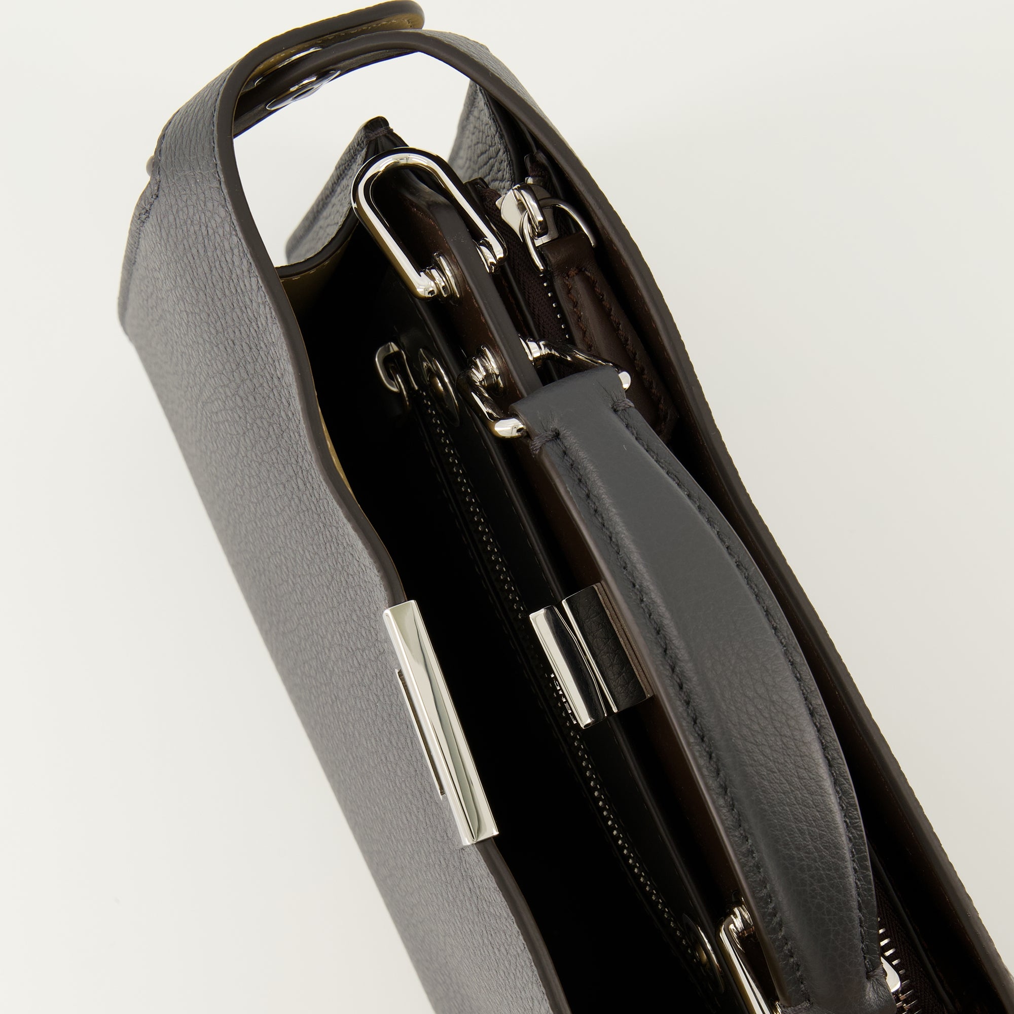 Image of the item PeekabooISeeU small gray bag by Fendi for Men - Fall-Winter 2025 - Detailed View_3