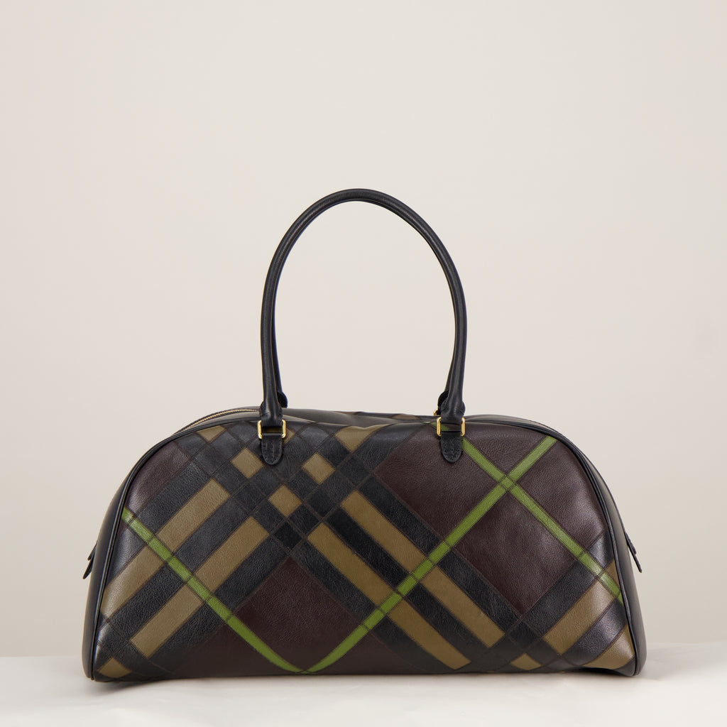 Sacs de sport et voyage ハイランドチェックボウリングバッグ Burberry Marron Homme