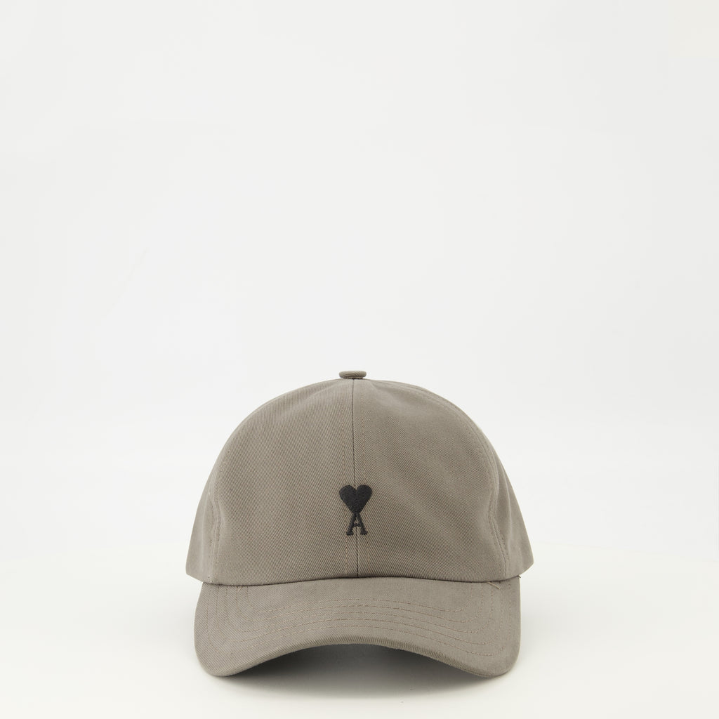 Image of the item Gray Ami Heart Cap by the brand Ami PARIS for Unisex - Spring-Summer Season 2026 - Front View