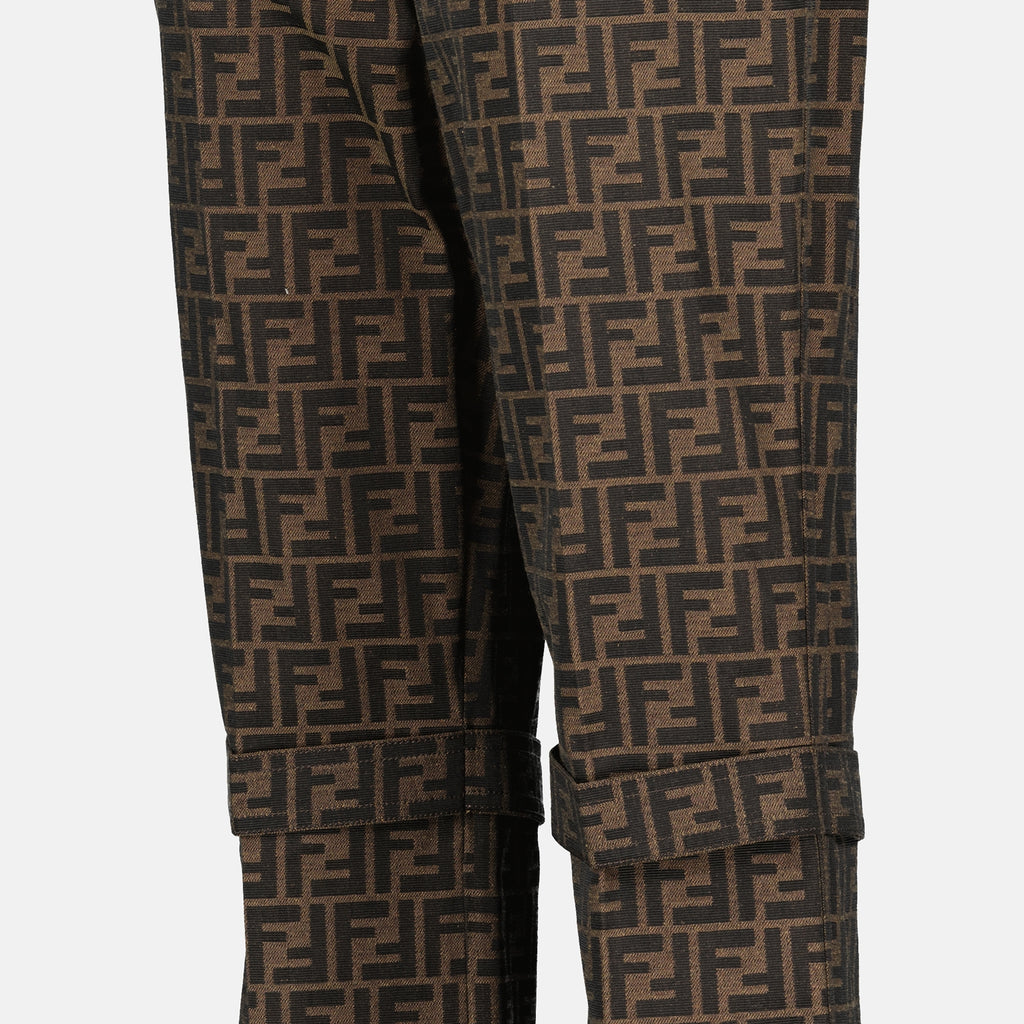 팬츠 Pantalon FF Fendi 갈색 Femme