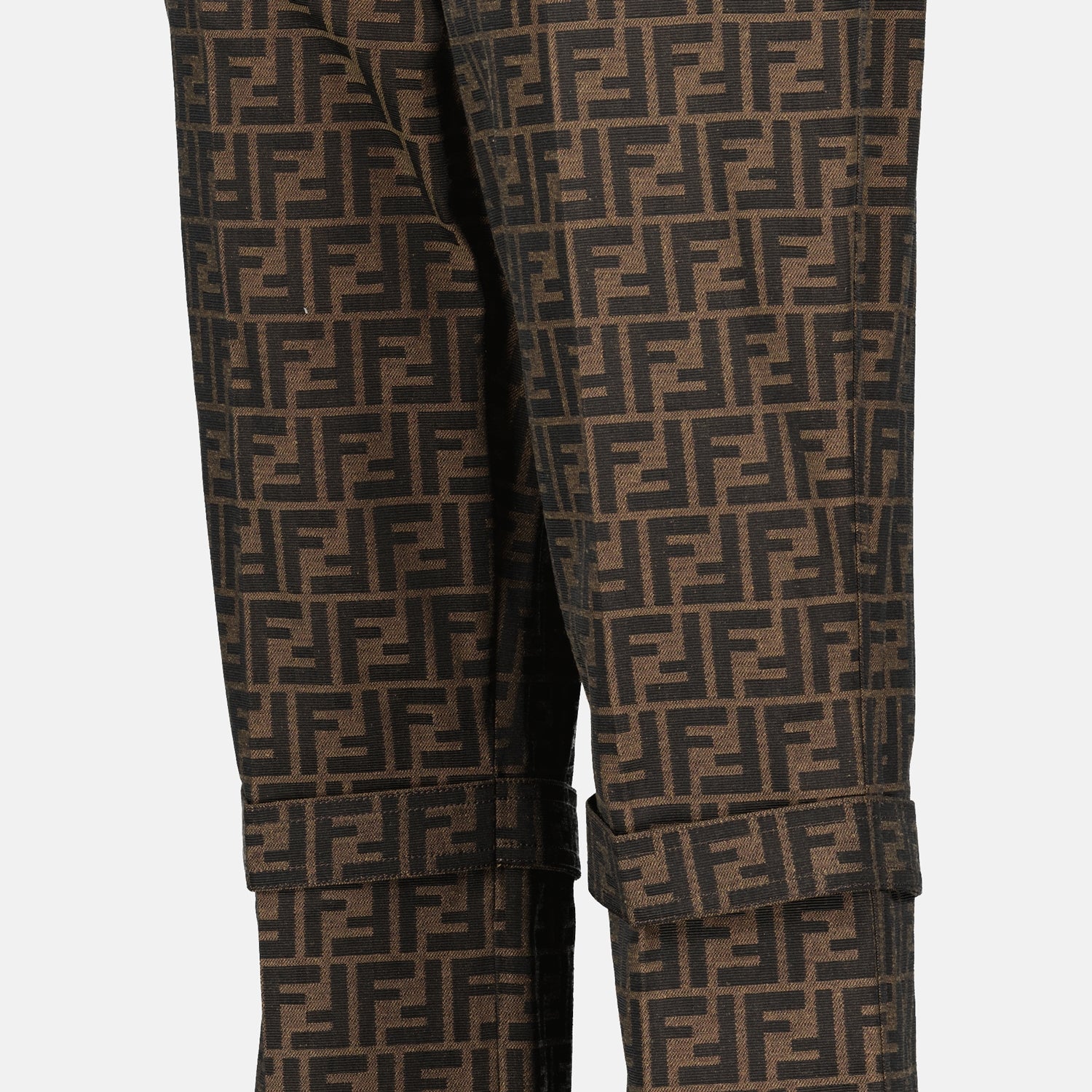 Pants Pantalon FF Fendi Brown Femme