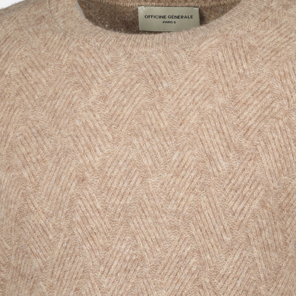 Imagem do pull Marco da Officine Générale para Homem - Outono-Inverno 2025 - Vista Detalhada_5
