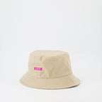 Chapeaux, casquettes et bonnets Casquette à logo MSGM Beige Femme