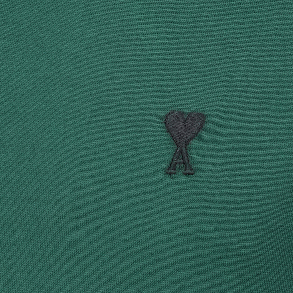 T-shirts T-shirt in Cotone Verde Ami PARIS Vert Homme