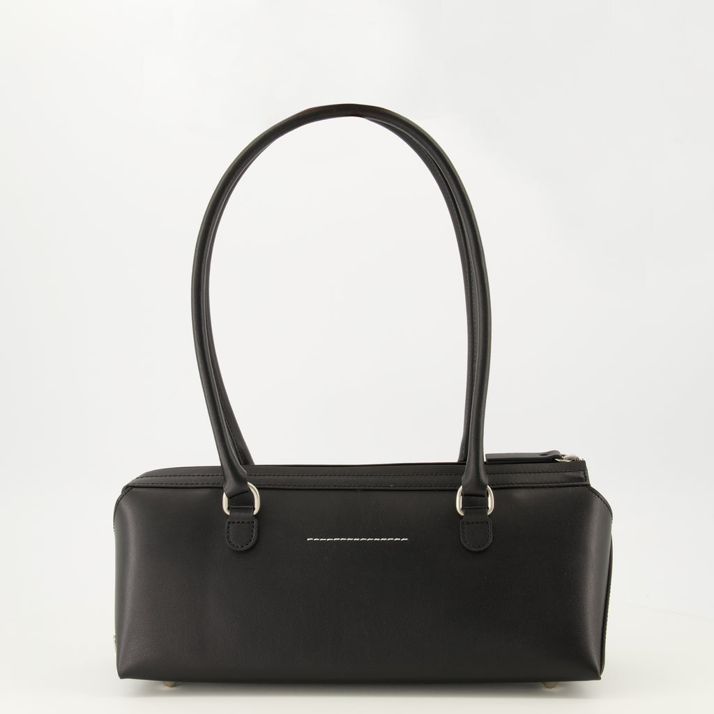 Sacs à main et épaule Bolso Bauletto de Cuero Negro Mm6 Noir Femme
