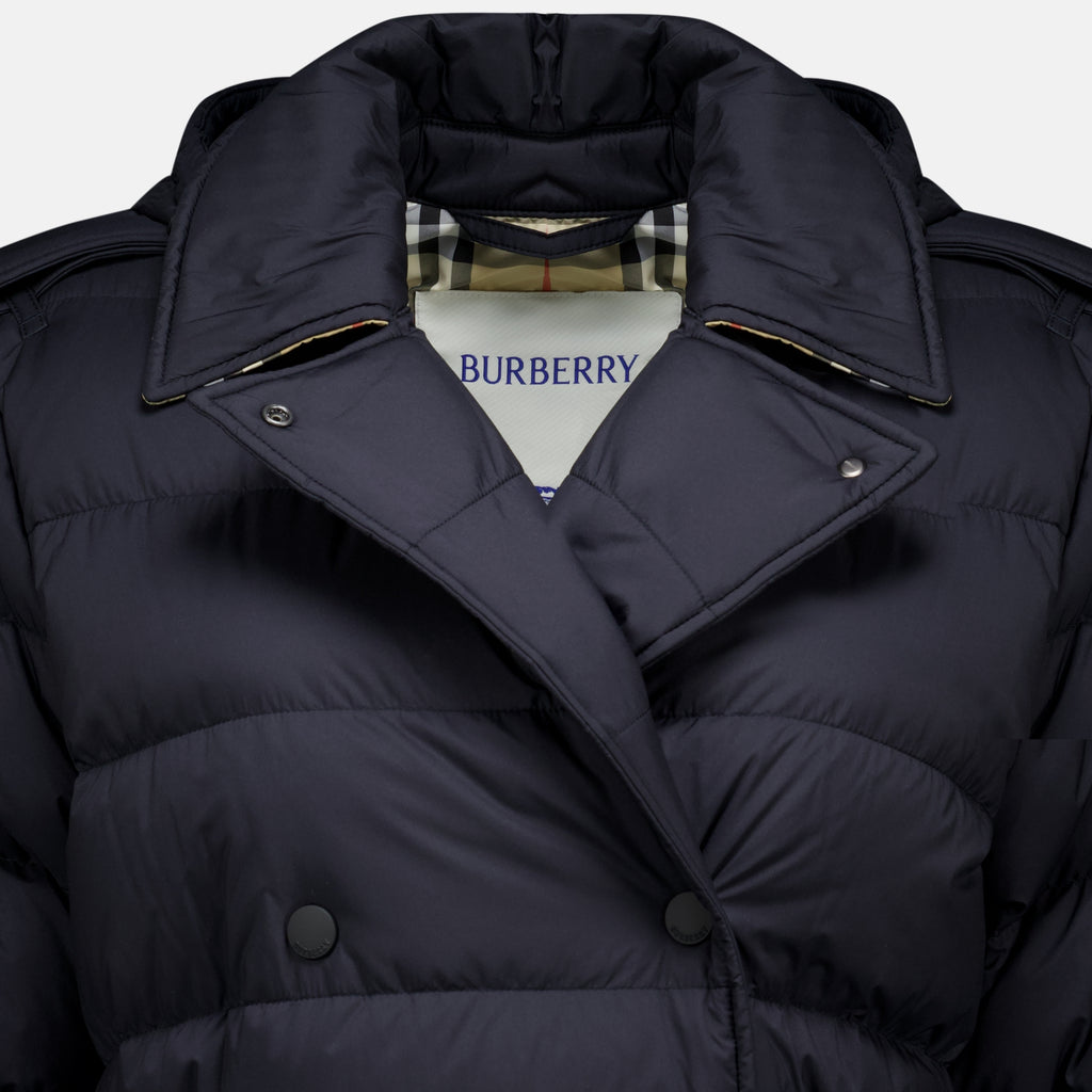 Manteaux 롱 나일론 퍼퍼 재킷 Burberry Noir Femme