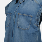 Jaquetas Casaco de Denim Elycia Iro Azul Femme