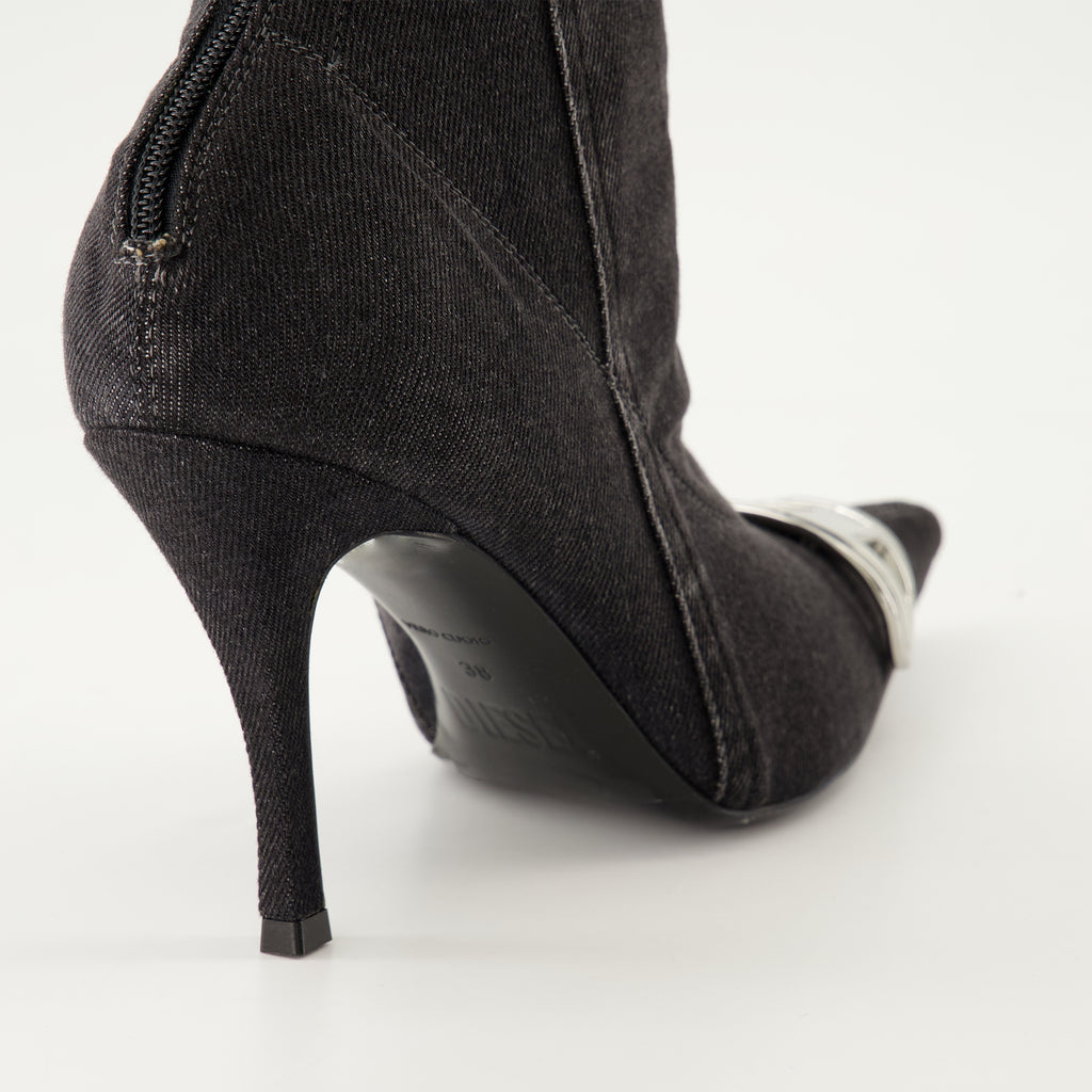 Botines Botas Venus Diesel Negro Mujeres