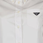 셔츠 P419G S 222 1XV2 f0009 bianco Prada 하얀색 Femme