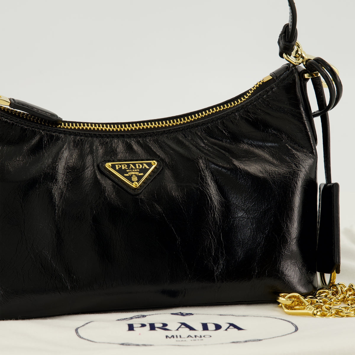 Sacs à main et épaule Mini sac en cuir Prada Noir Femme