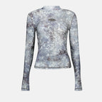 Tops Galaxy Top T-Akara Diesel Azul Mulheres