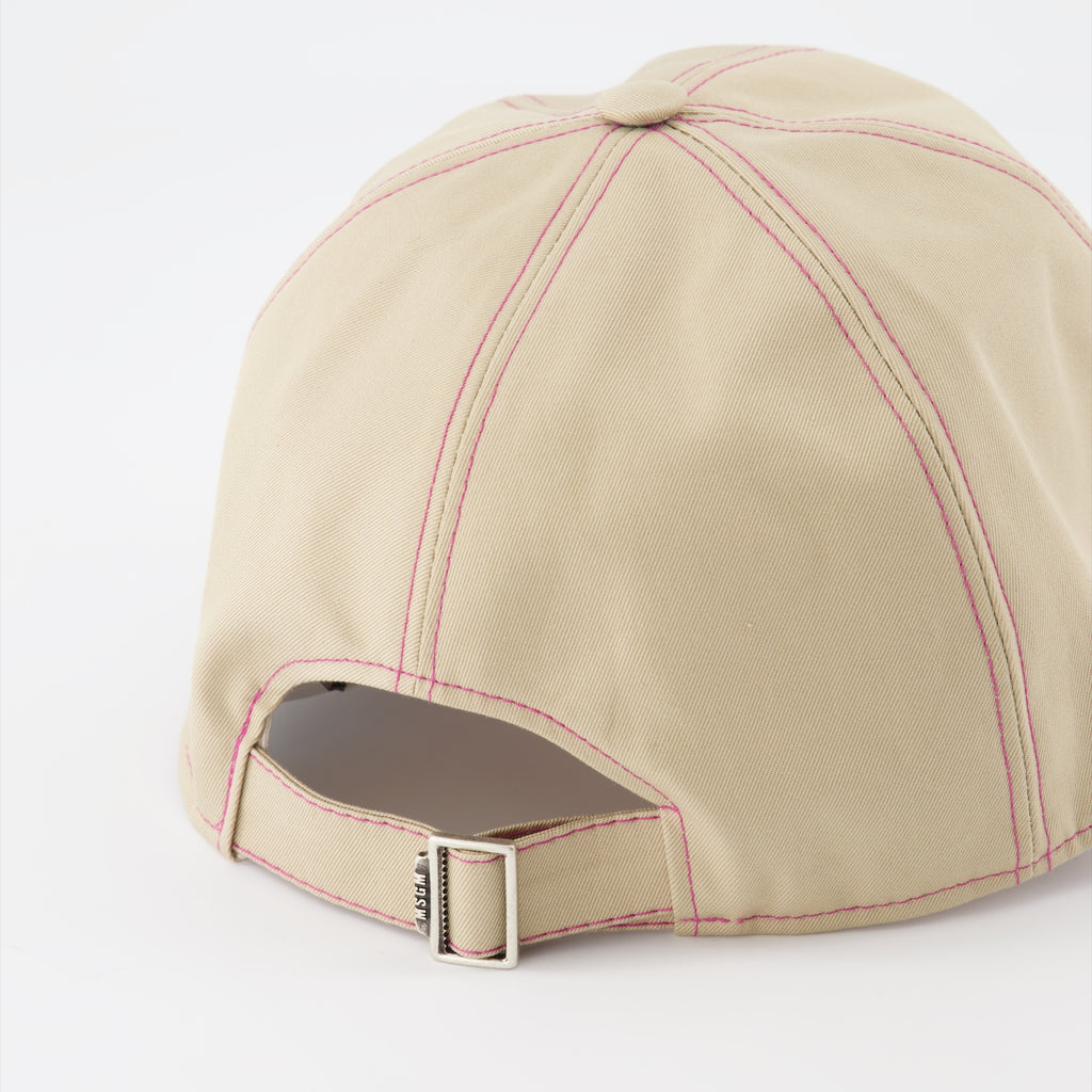 Gorras, sombreros y gorros Bob à logo MSGM Beige Femme