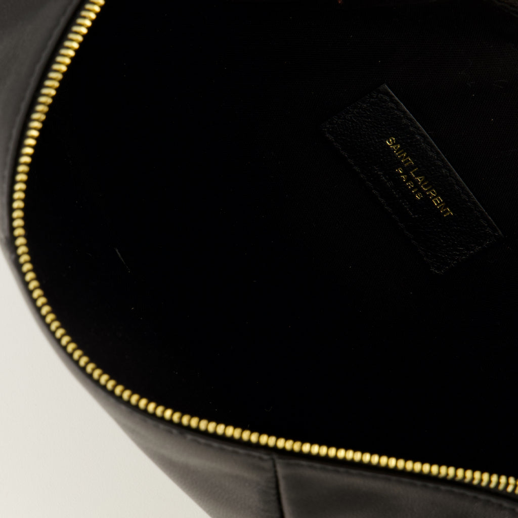 Sacs à main et épaule Borsa Mini Hobo Amalia in Pelle Nera Saint Laurent Noir Femme