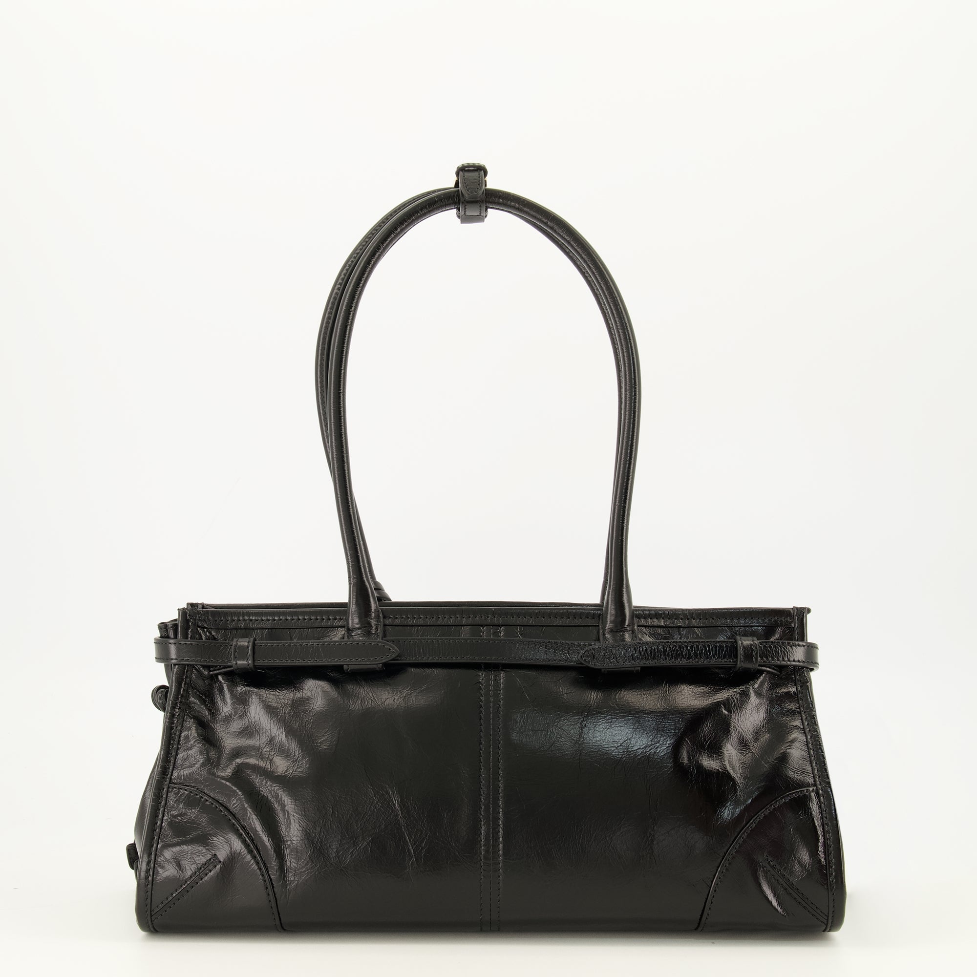 Sacs à main et épaule ボニー ミディアム レザー バッグ ブラック Prada Noir Femme