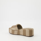 Sapatos plataforma Sandálias Fendi Sunshine Fendi Marrom Femme
