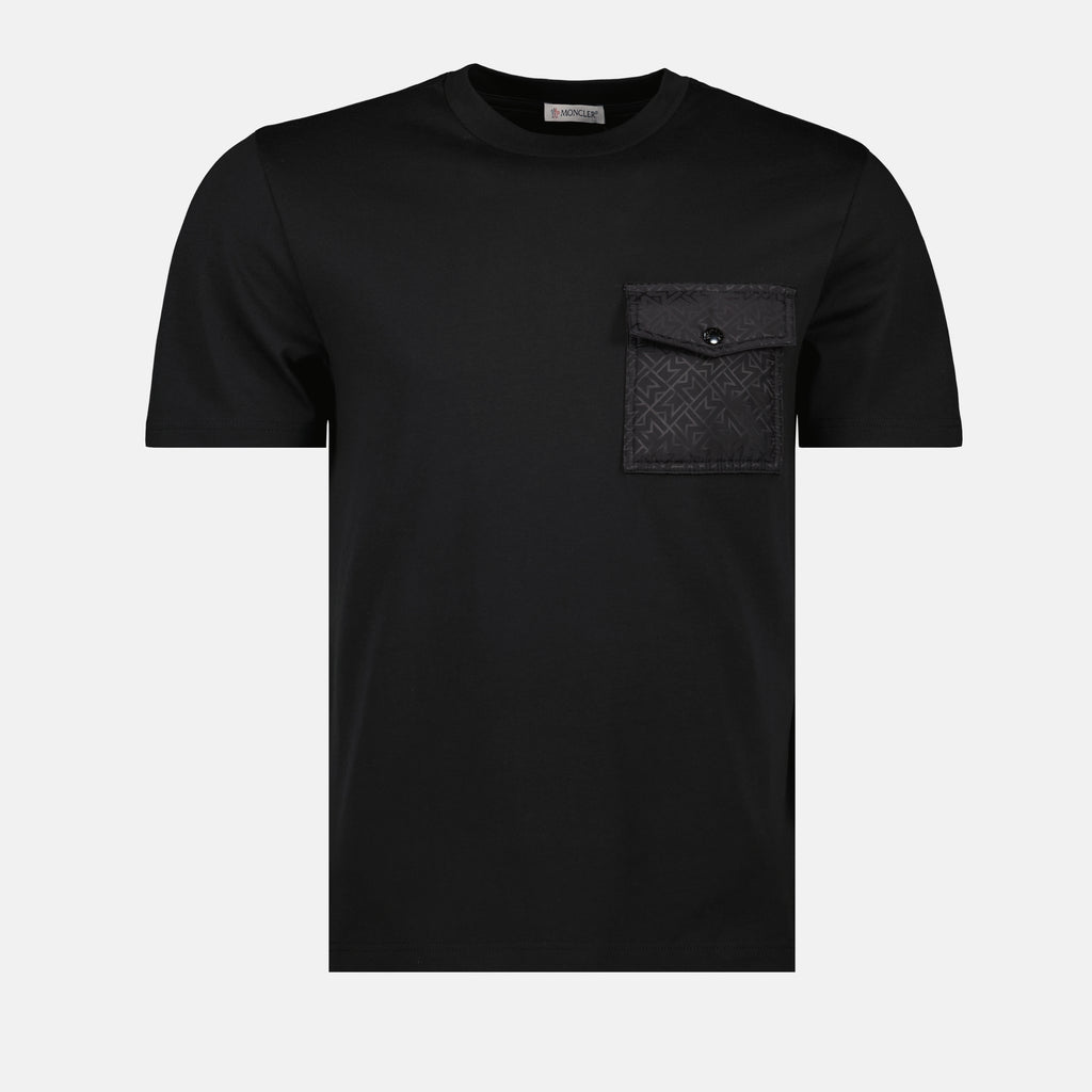 T-shirts T-shirt à poche monogram Moncler Noir Homme