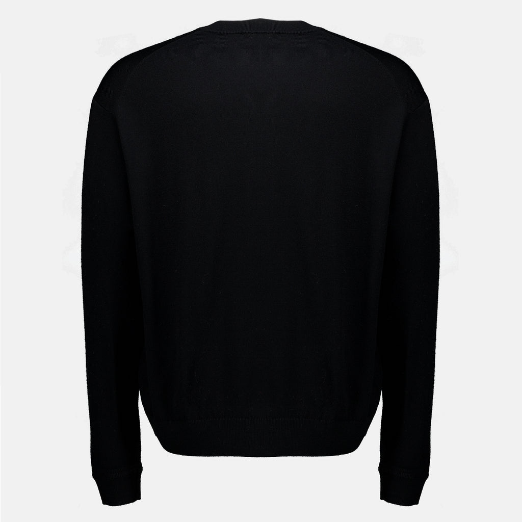 Maille Suéter de Lana Negro Maison Kitsune Noir Homme
