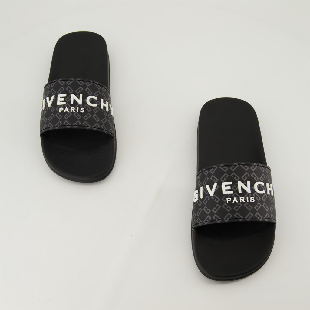 Zapatos abiertos Sandalias de goma tipo slide Givenchy Negro Homme