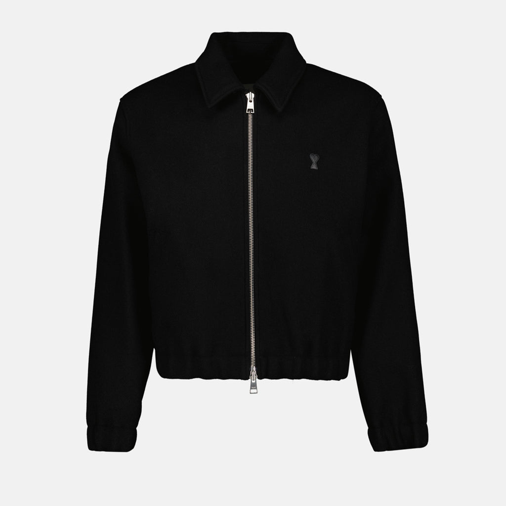 Chaquetas Blouson en laine Ami PARIS Negro Homme