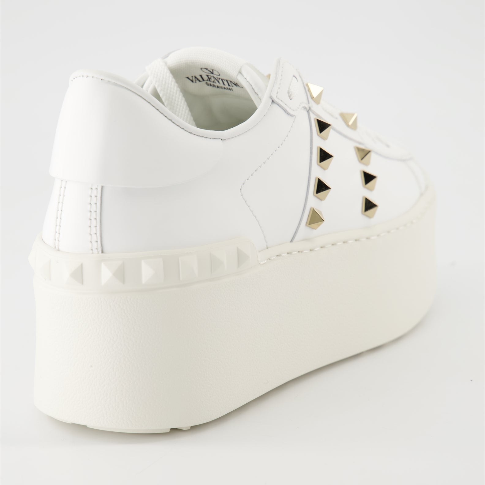 Baskets Baskets Rockstud Untitled Flatform Valentino Garavani Blanc Femme
