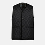 재킷 티버튼 블랙 슬리플레스 재킷 Burberry 검은색 Homme