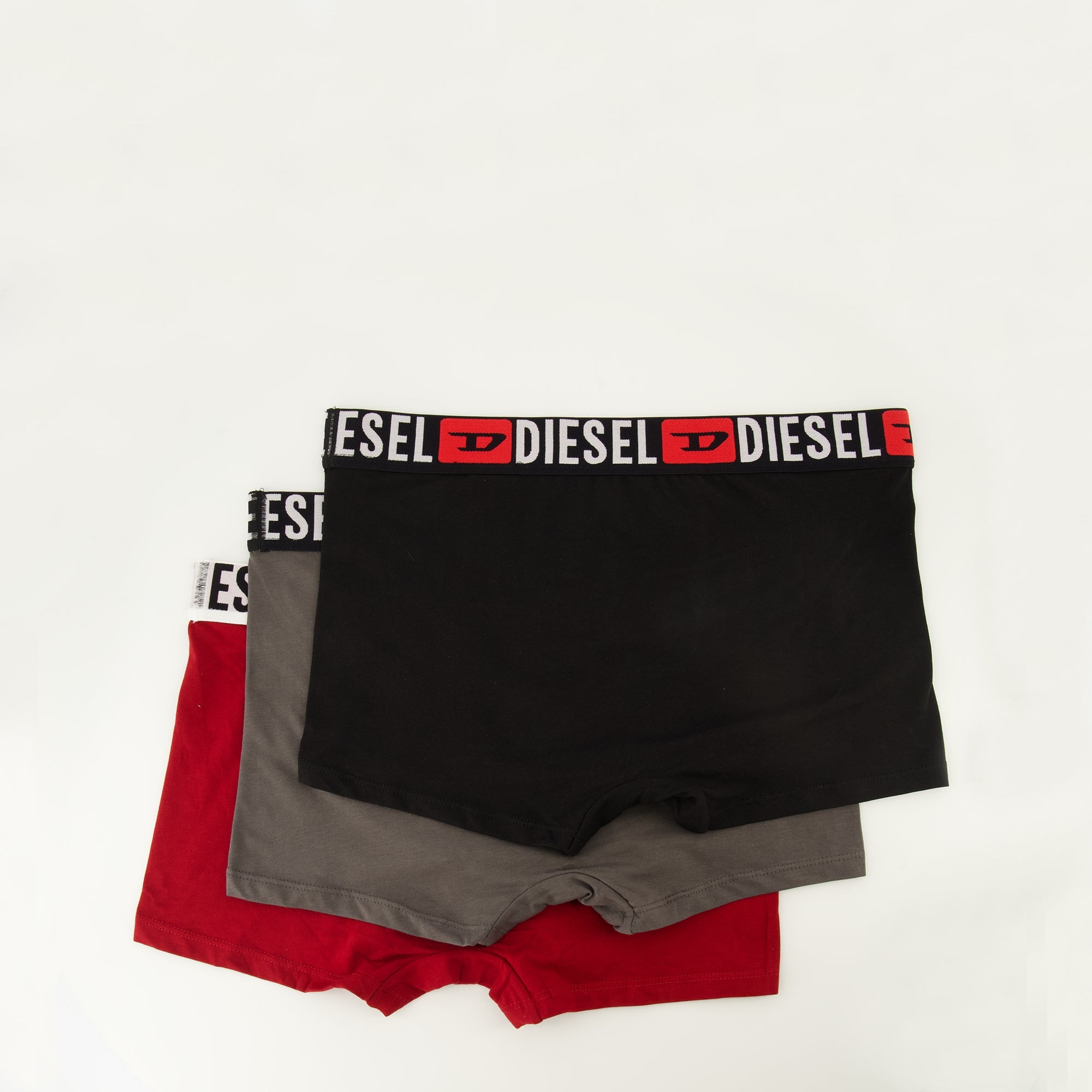 Sous-vêtements et homewear Set of Red, Gray, and Black Boxers Diesel Rouge Homme