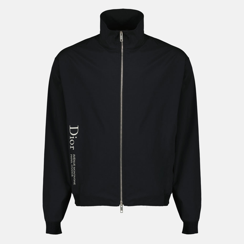 Bild des Artikels Schwarze Zip-Jacke mit Stickerei von Dior für Herren - Frühjahr/Sommer 2026 - Vorderansicht