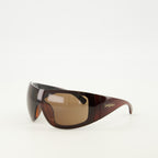 Bild der SL 914 braunen Sonnenbrille der Marke Saint Laurent für Unisex - Frühjahr-Sommer 2026 - Rückansicht