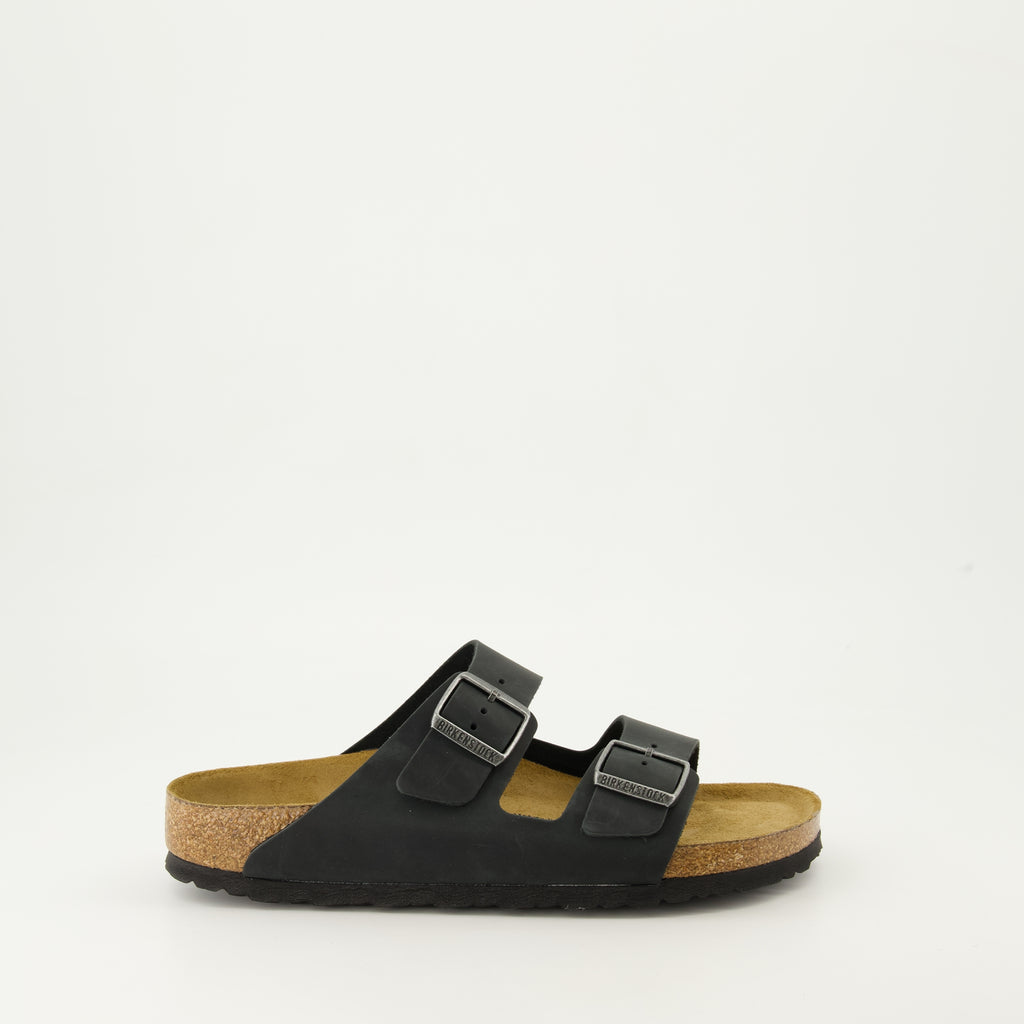 Chaussures ouvertes Claquettes Arizona Birkenstock Noir Homme