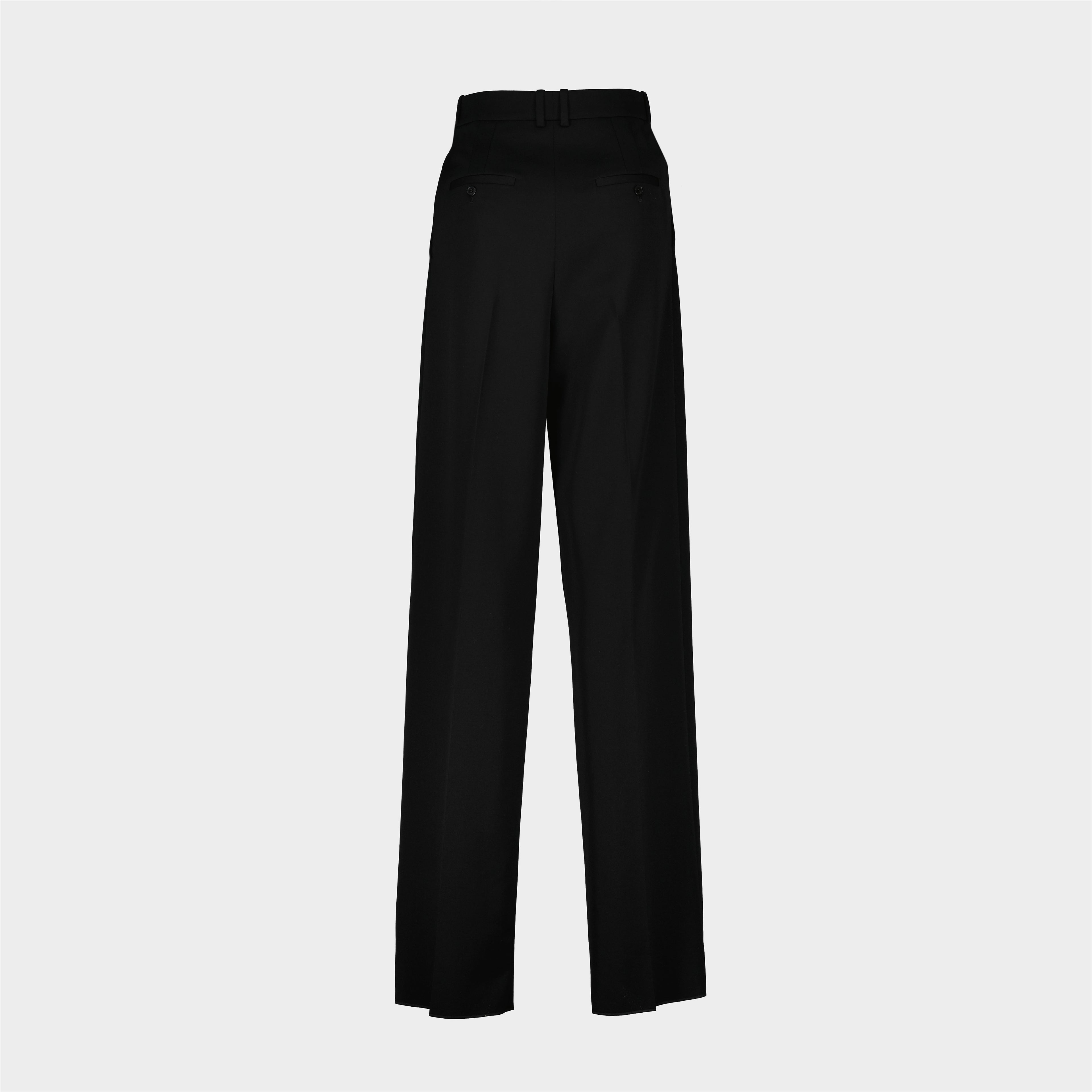 Pantalons Pantalon en laine Saint Laurent Noir Femme