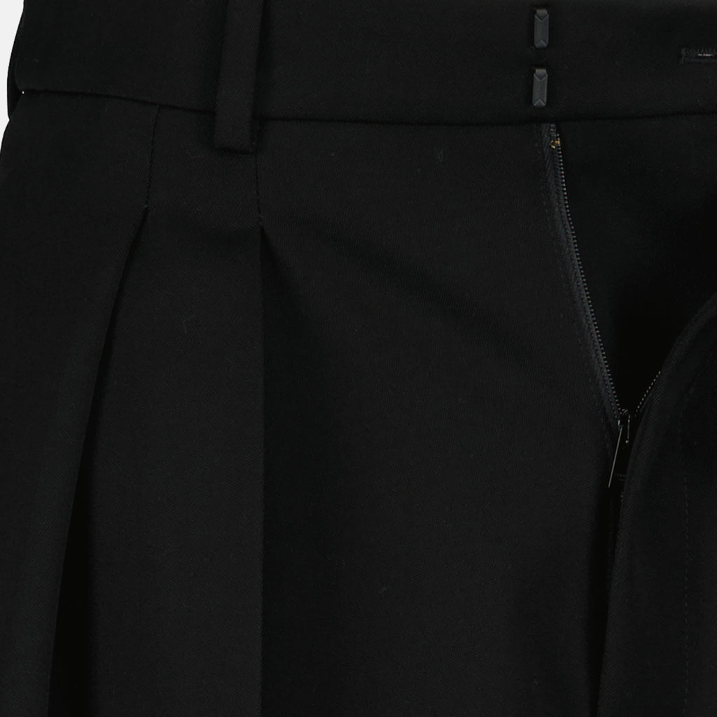 パンツ ウールトラウザー Saint Laurent 黒 Femme