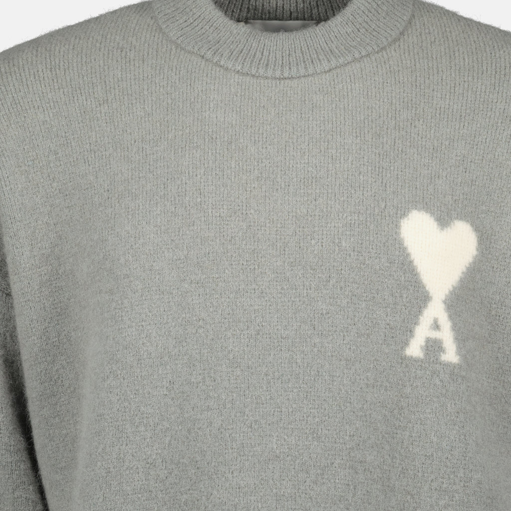 Image de l'article Pull Ami de coeur de la marque Ami PARIS pour Unisex - Saison Automne-Hiver 2025 - Vue détaillée_3