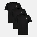 Bild des Artikels Lot von drei schwarzen T-Shirts der Marke Moncler für Herren - Frühjahr-Sommer 2026 - Vorderansicht