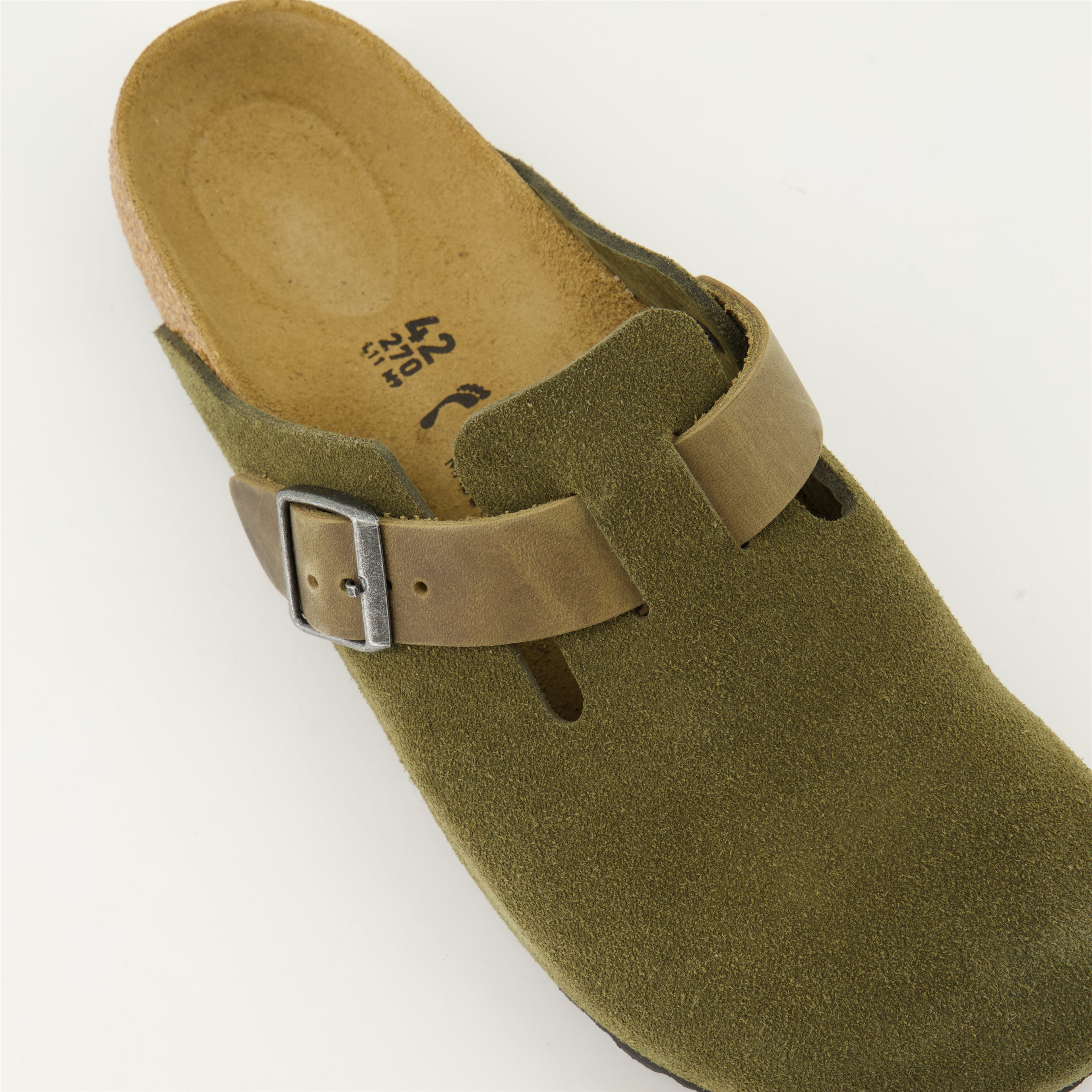 Chaussures ouvertes Mules Boston Birkenstock Vert Homme