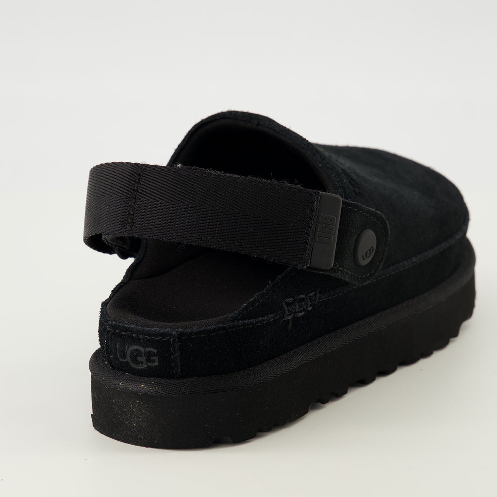 Image of the Ugg brand Goldenstar black clogs for Women - Spring-Summer 2026 Season - Back view