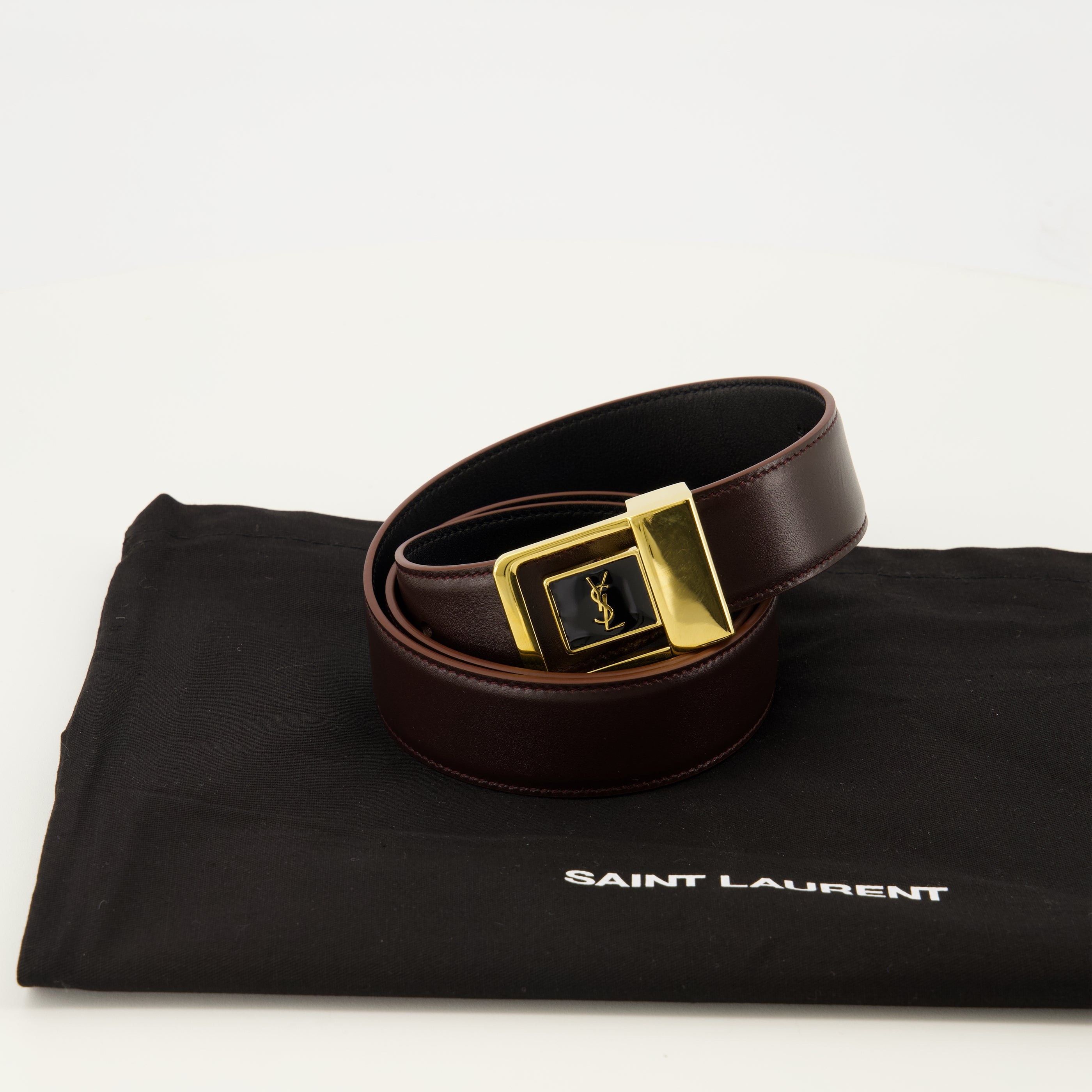 Image de l'article Ceinture 66 en cuir brillant de la marque Saint Laurent pour Femme - Saison Printemps-Été 2026 - Vue détaillée_2