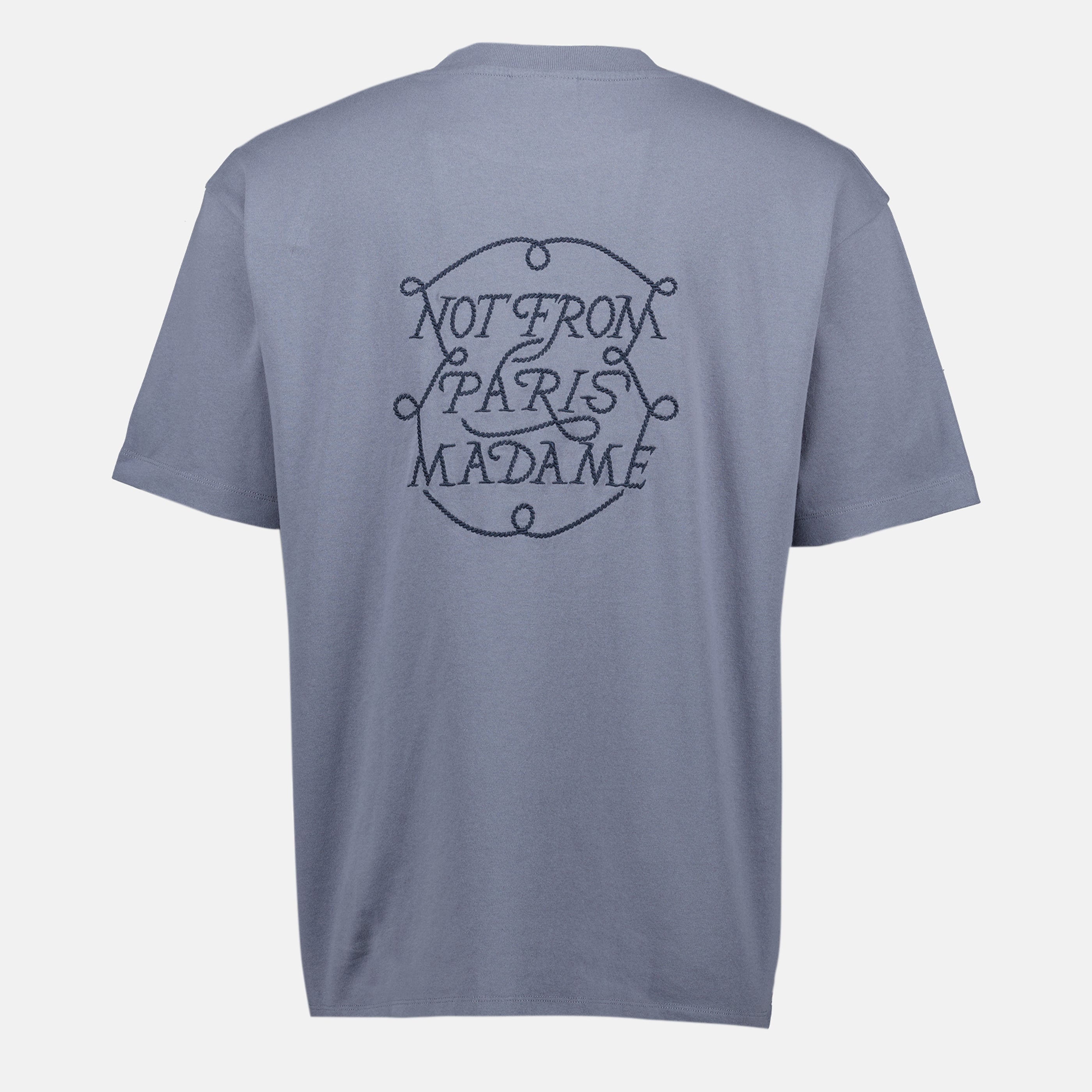 T-shirts T-shirt Slogan Tressé Drole De Monsieur Bleu Homme