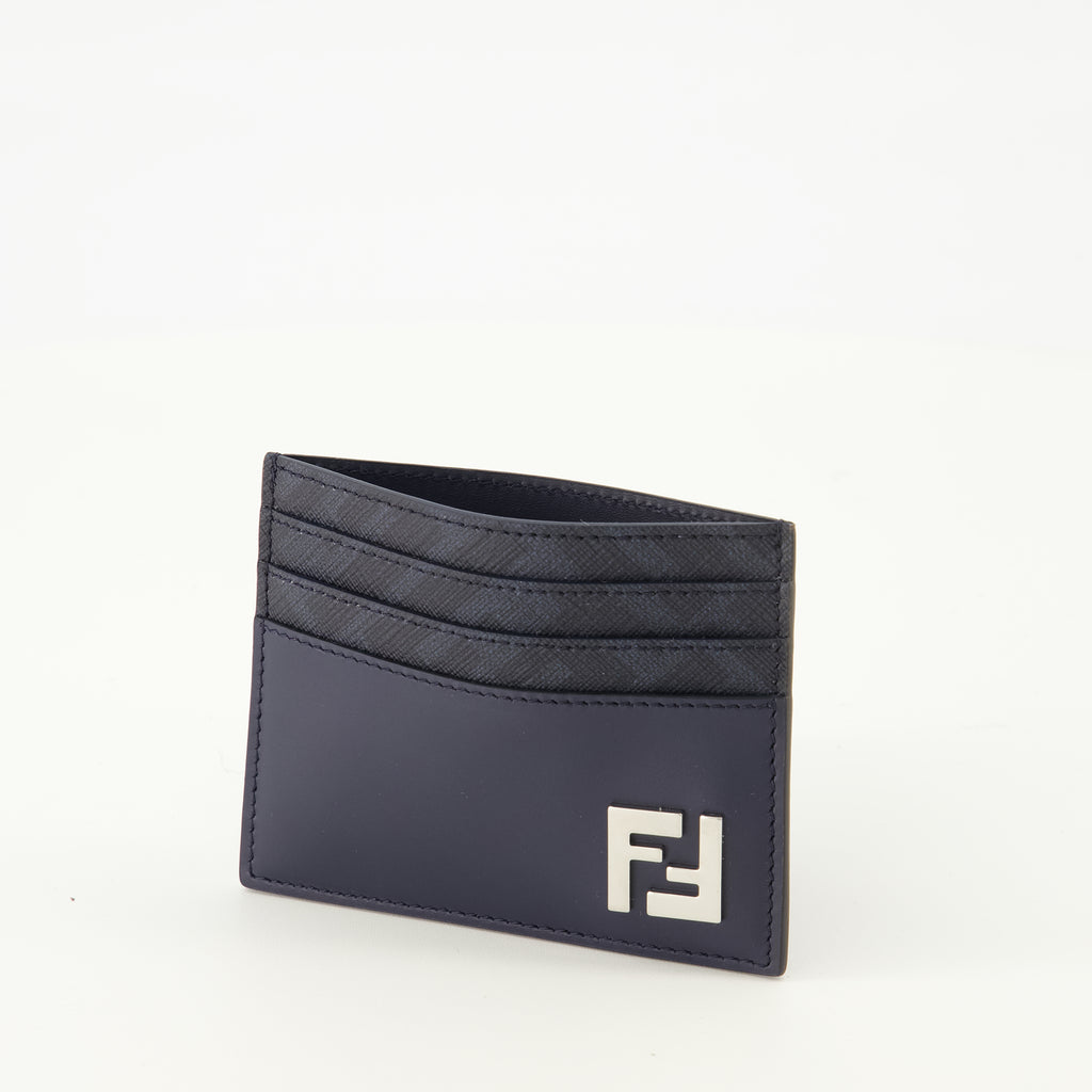Image de l'article Porte-cartes FFSquared bleu marine de la marque Fendi pour Homme - Saison Printemps-Été 2026 - Vue détaillée_2
