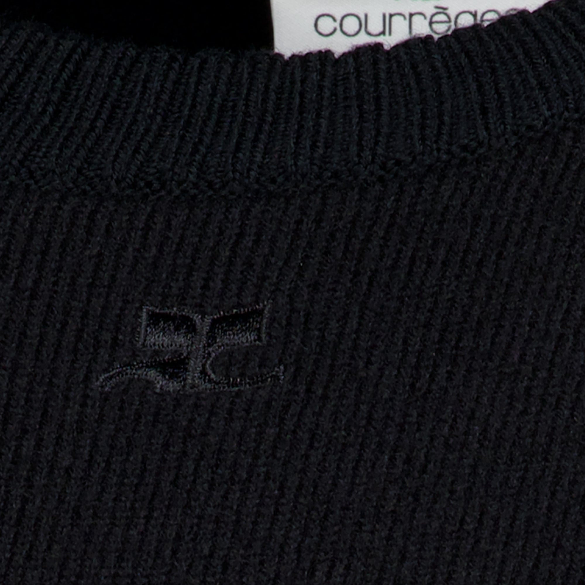 Maille 검은색 울 스웨터 Courrèges Noir Femme